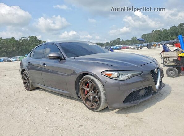 ZARFANBN1K7604444 2019 ALFA ROMEO GIULIA Gray Передня права чверть