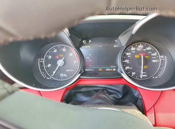ZARFANBN1K7604444 2019 ALFA ROMEO GIULIA Gray Вид щитка приладів