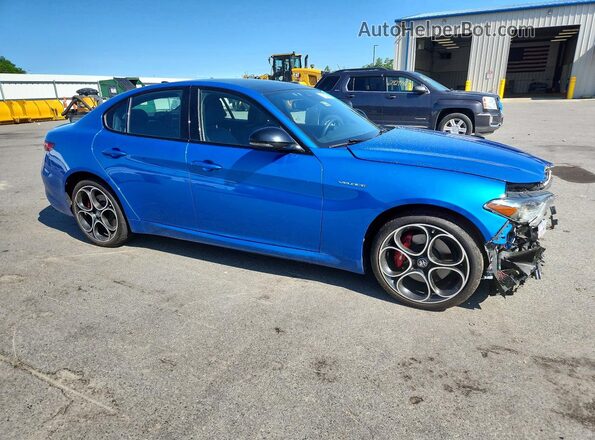 ZARFANBN3N7665573 2022 ALFA ROMEO GIULIA Blue Передня права чверть