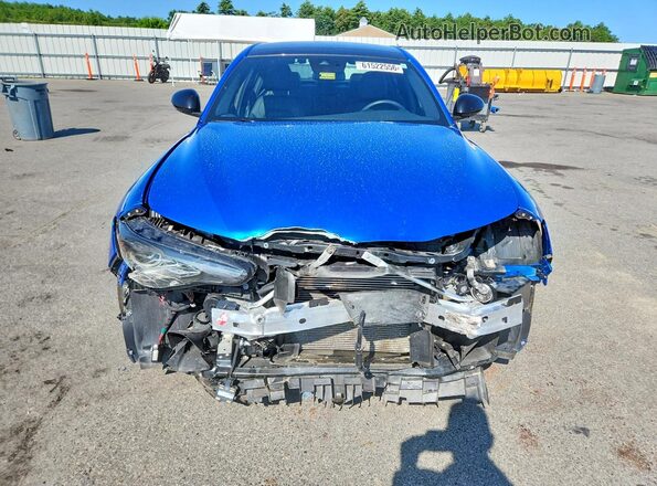 ZARFANBN3N7665573 2022 ALFA ROMEO GIULIA Blue Вид спереду