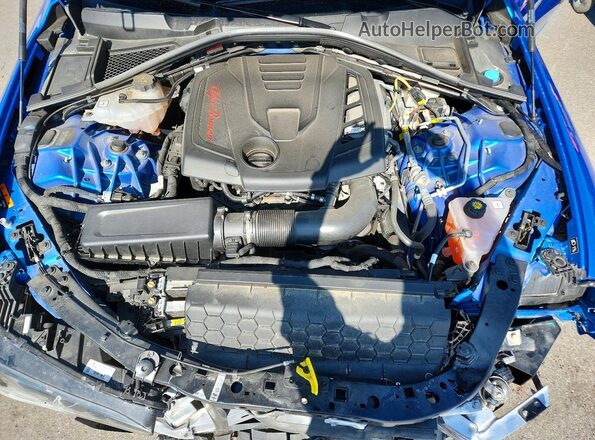 ZARFANBN3N7665573 2022 ALFA ROMEO GIULIA Blue Вид задньої частини салону