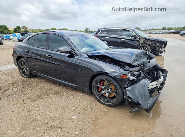 ZARFANBN4L7626178 2020 ALFA ROMEO GIULIA Черный Передняя правая четверть