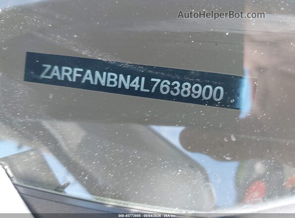 ZARFANBN4L7638900 2020 ALFA ROMEO GIULIA Белый 