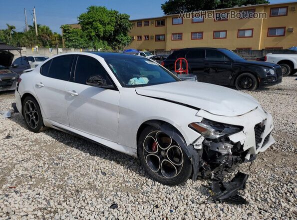 ZARFANBN9M7640918 2021 ALFA ROMEO GIULIA White Delantero derecho