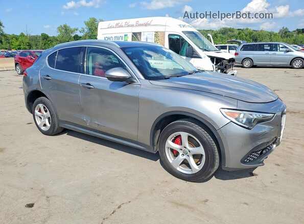 ZASFAKAN1J7B83521 2018 ALFA ROMEO STELVIO Серый Передняя правая четверть