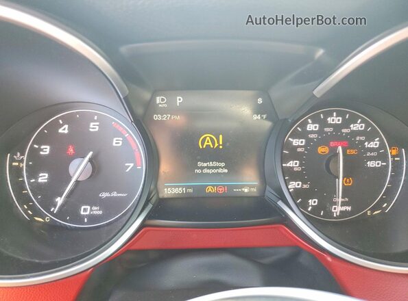 ZASFAKAN1J7B83521 2018 ALFA ROMEO STELVIO Серый Вид щитка приборов