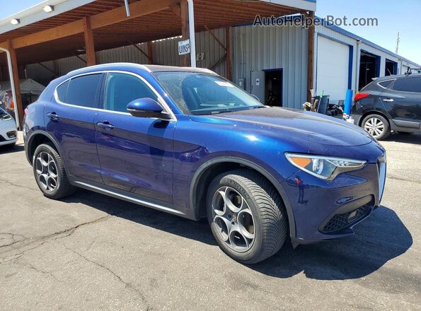ZASFAKAN2J7B79462 2018 ALFA ROMEO STELVIO Blue Przód prawy