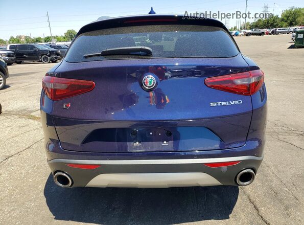 ZASFAKAN2J7B79462 2018 ALFA ROMEO STELVIO Blue Widok z tyłu