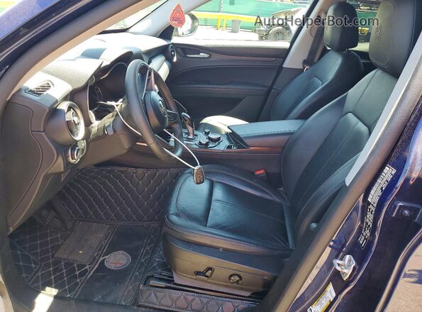 ZASFAKAN2J7B79462 2018 ALFA ROMEO STELVIO Blue Widok wnętrza z przodu
