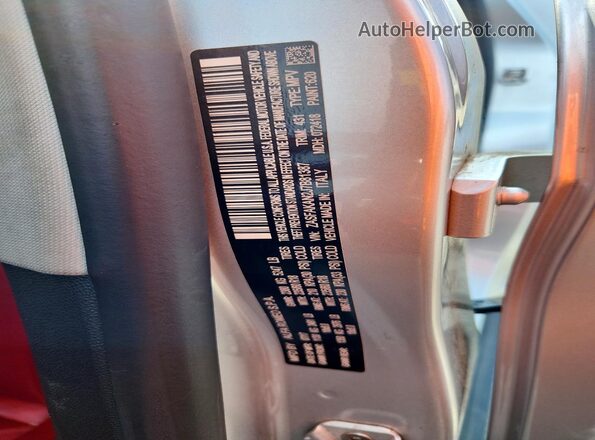 ZASFAKAN2J7B81387 2018 ALFA ROMEO STELVIO Silver VIN კოდის სტიკერის ხედი
