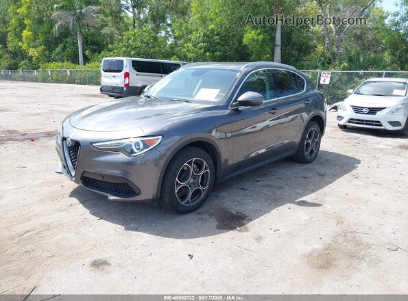 ZASFAKAN3J7B60256 2018 ALFA ROMEO STELVIO Gray Передня ліва чверть