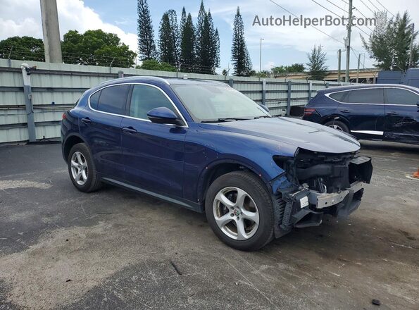 ZASFAKAN4J7B79219 2018 ALFA ROMEO STELVIO Blue Delantero derecho