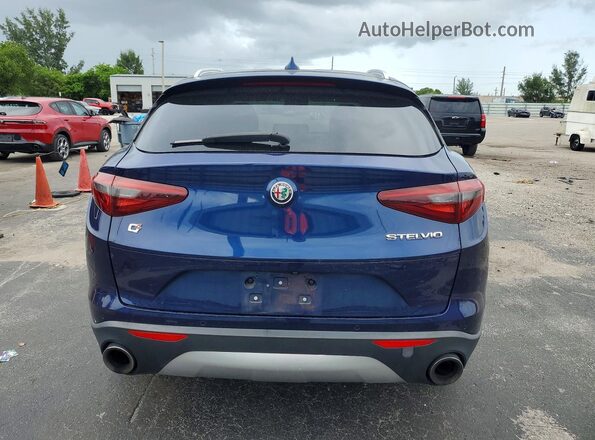 ZASFAKAN4J7B79219 2018 ALFA ROMEO STELVIO Blue Vista trasera