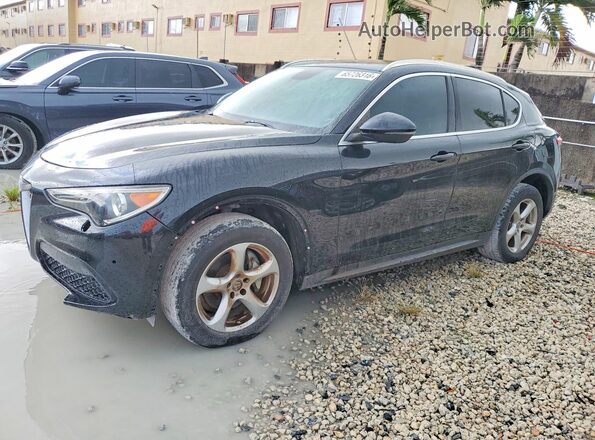 ZASFAKAN7J7B87945 2018 ALFA ROMEO STELVIO Black Задня ліва чверть