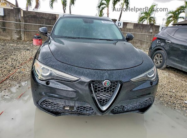 ZASFAKAN7J7B87945 2018 ALFA ROMEO STELVIO Black Вид ззаду