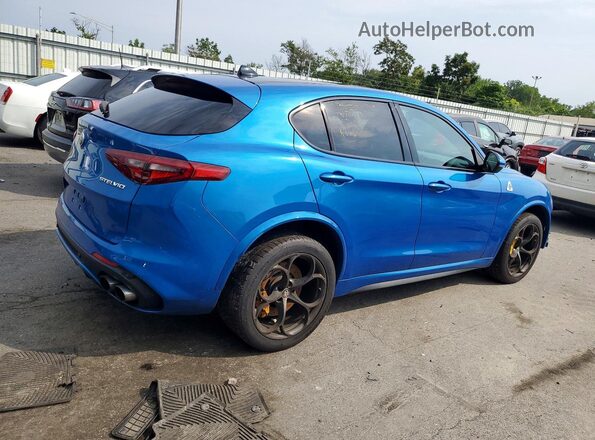 ZASFAKEVXJ7C21502 2018 ALFA ROMEO STELVIO Blue Rear right