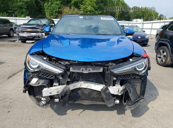 ZASFAKEVXJ7C21502 2018 ALFA ROMEO STELVIO Blue Front view