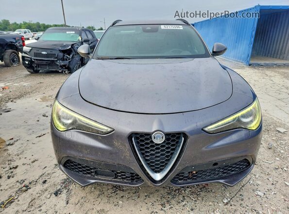 ZASFAKNN3J7B91646 2018 ALFA ROMEO STELVIO Gray Դիմացի տեսք