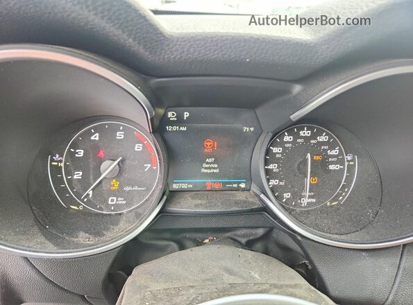 ZASFAKNN3J7B91646 2018 ALFA ROMEO STELVIO Gray Սարքավորումների վահանակի տեսք