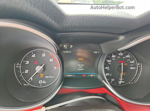 ZASFAKNN4J7C00385 2018 ALFA ROMEO STELVIO Черный Вид щитка приборов