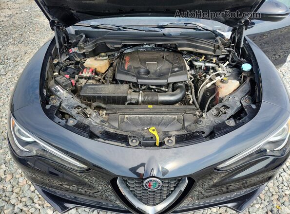 ZASFAKNN4J7C00385 2018 ALFA ROMEO STELVIO Черный Вид подкапотного пространства
