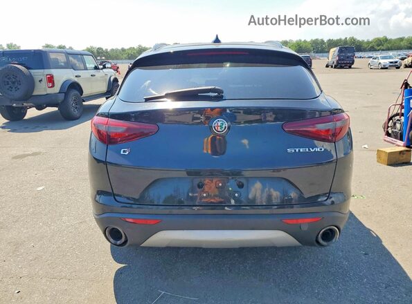 ZASFAKNN5J7B73309 2018 ALFA ROMEO STELVIO Black უკანა ხედი