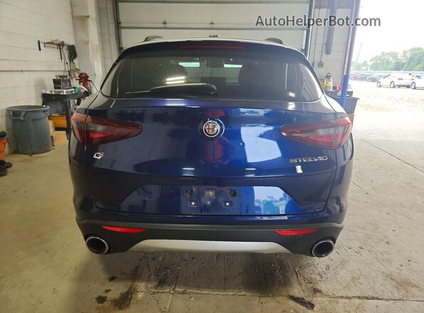 ZASFAKNN7J7B88474 2018 ALFA ROMEO STELVIO Blue Հետևի տեսք