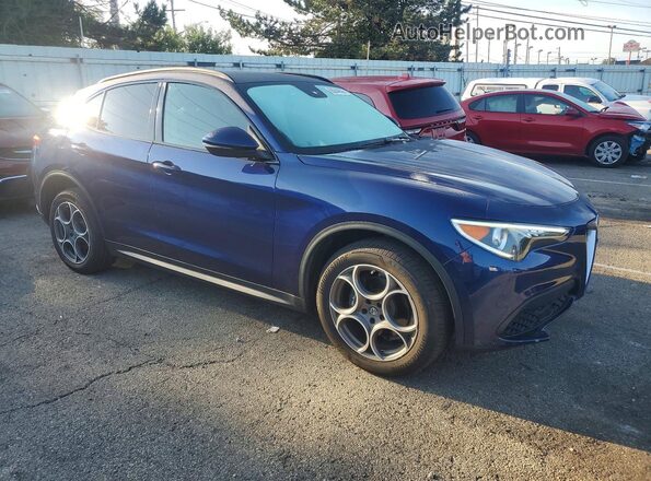 ZASFAKPN0J7B69357 2018 ALFA ROMEO STELVIO Blue Передня права чверть