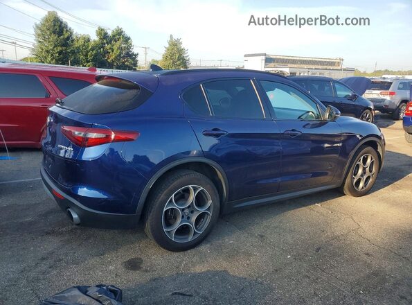 ZASFAKPN0J7B69357 2018 ALFA ROMEO STELVIO Blue Задня права чверть