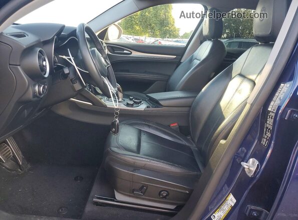 ZASFAKPN0J7B69357 2018 ALFA ROMEO STELVIO Blue Вид салону спереду