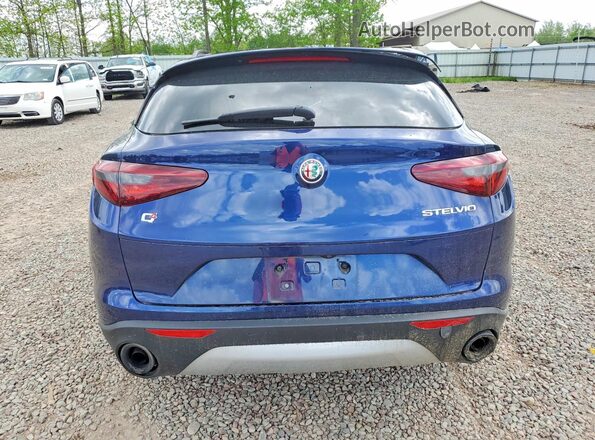 ZASFAKPN1J7B63826 2018 ALFA ROMEO STELVIO Blue Vista trasera