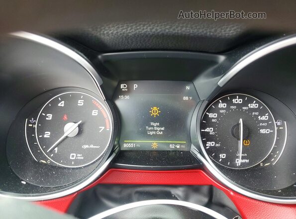 ZASFAKPN6J7B81870 2018 ALFA ROMEO STELVIO Черный Вид щитка приборов