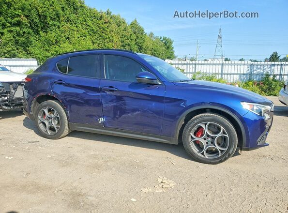ZASFAKPN7J7B92134 2018 ALFA ROMEO STELVIO Blue Delantero derecho
