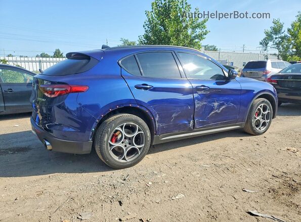 ZASFAKPN7J7B92134 2018 ALFA ROMEO STELVIO Blue Trasero derecho