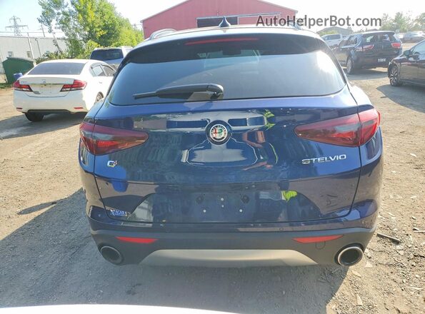 ZASFAKPN7J7B92134 2018 ALFA ROMEO STELVIO Blue Vista trasera