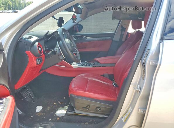 ZASFAKPN9J7B88280 2018 ALFA ROMEO STELVIO Серебряный Вид салона спереди