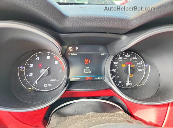 ZASFAKPN9J7B88280 2018 ALFA ROMEO STELVIO Серебряный Вид щитка приборов