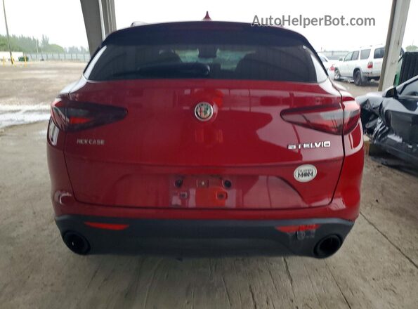 ZASPAJAN2N7D30045 2022 ALFA ROMEO STELVIO Red უკანა ხედი