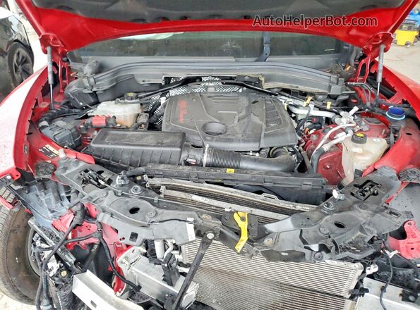 ZASPAJAN2N7D30045 2022 ALFA ROMEO STELVIO Red ძრავის განყოფილების ხედი