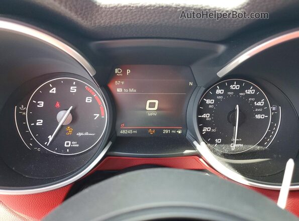 ZASPAJAN3L7C93746 2020 ALFA ROMEO STELVIO White Vista del cuadro de instrumentos