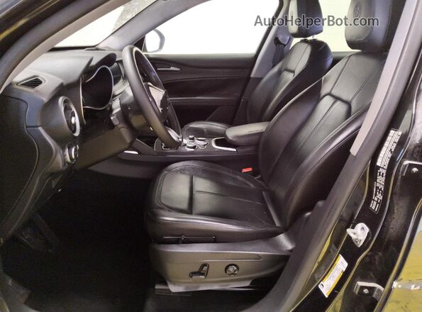 ZASPAJAN4L7C95070 2020 ALFA ROMEO STELVIO Black წინა სალონის ხედი