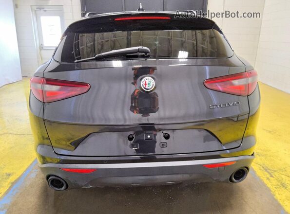 ZASPAJAN4L7C95070 2020 ALFA ROMEO STELVIO Black უკანა ხედი