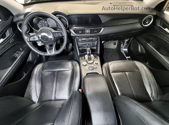 ZASPAJAN4L7C95070 2020 ALFA ROMEO STELVIO Black წინა პანელის ხედი
