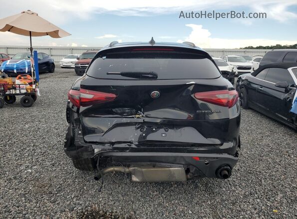ZASPAJAN7K7C41132 2019 ALFA ROMEO STELVIO Black უკანა ხედი