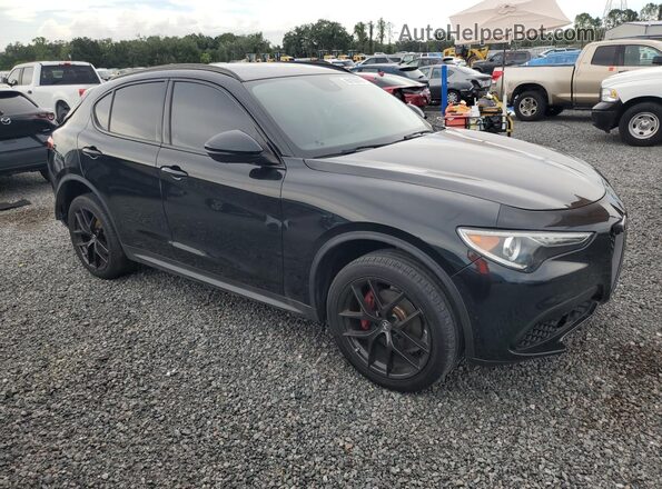 ZASPAJAN7K7C41132 2019 ALFA ROMEO STELVIO Black წინა მარჯვენა