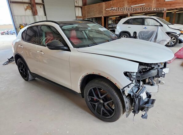 ZASPAJAN7K7C41809 2019 ALFA ROMEO STELVIO Белый Передняя правая четверть