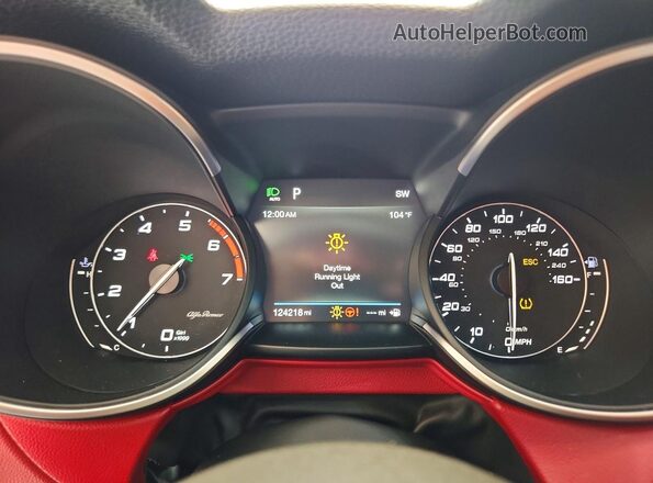 ZASPAJAN7K7C41809 2019 ALFA ROMEO STELVIO Белый Вид щитка приборов