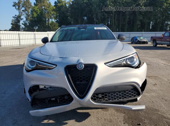 ZASPAJAN8L7C91166 2020 ALFA ROMEO STELVIO Silver Vista de los asientos traseros