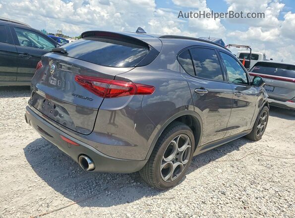 ZASPAJAN9M7D11992 2021 ALFA ROMEO STELVIO Серый Задняя правая четверть
