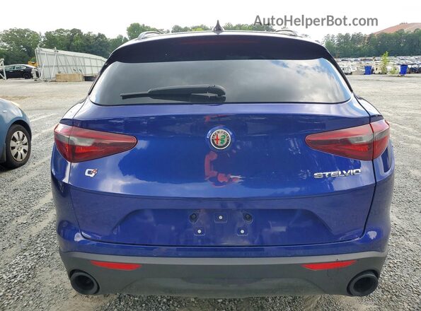 ZASPAKAN1N7D28342 2022 ALFA ROMEO STELVIO Blue Widok z tyłu